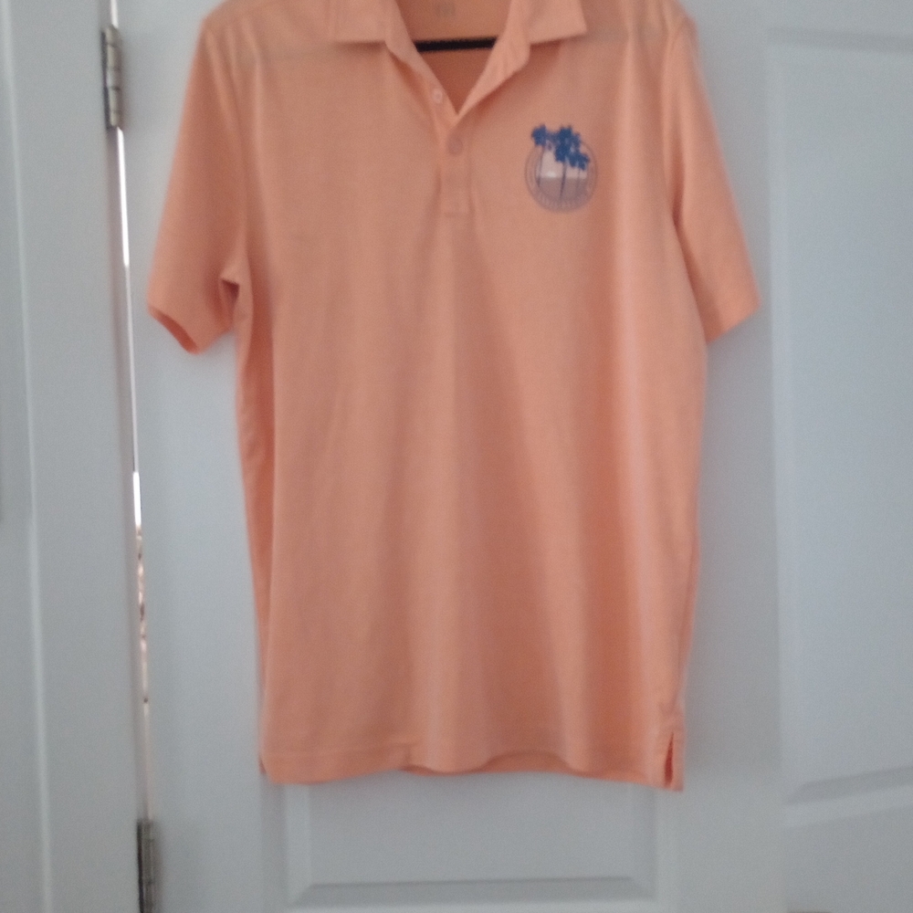 Travis Mathew Orange Polo Shirt